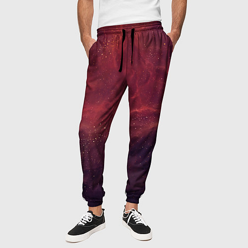 Мужские брюки Галактический пожар / 3D-принт – фото 3