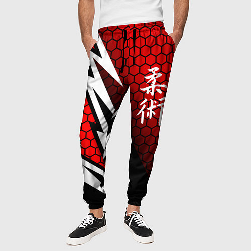 Мужские брюки Джиу - Джитсу : Красная броня / 3D-принт – фото 3