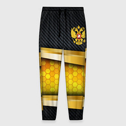 Мужские брюки Black & gold - герб России