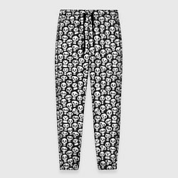 Брюки на резинке мужские Череп со зрачками, цвет: 3D-принт