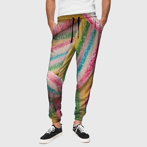 Мужские брюки Мармеладная лента / 3D-принт – фото 3