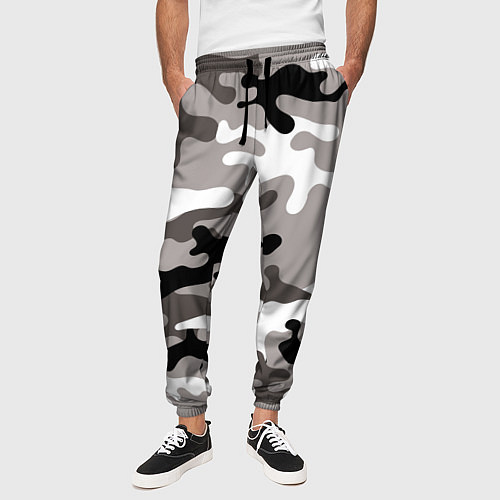 Мужские брюки Камуфляж Urban крупный / 3D-принт – фото 3