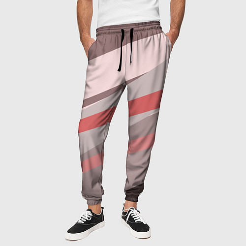 Мужские брюки Розовый берег / 3D-принт – фото 3