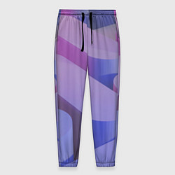 Мужские брюки Абстрактные фиолетовые прямоугольники со скругленн