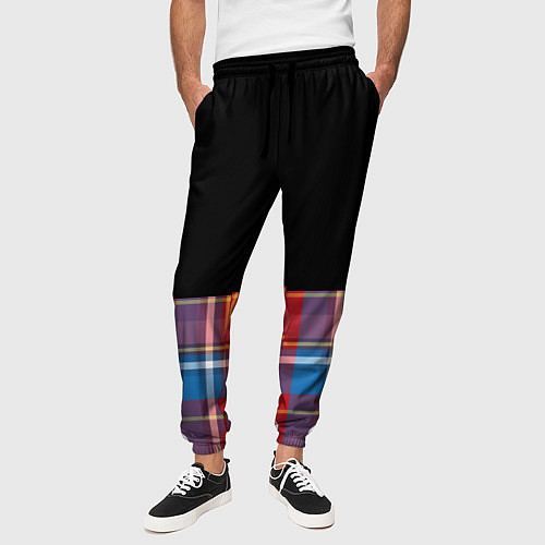 Мужские брюки Классическая шотландка / 3D-принт – фото 3