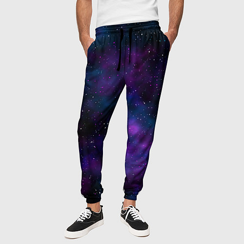 Мужские брюки Космос с галактиками / 3D-принт – фото 3