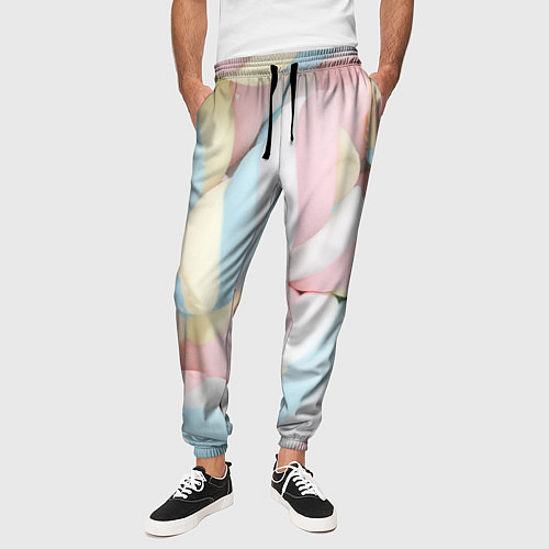 Мужские брюки Маршмелллоу паттерн / 3D-принт – фото 3