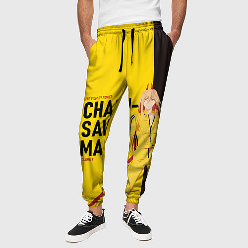 Мужские брюки Человек-бензопила - Пауэр / 3D-принт – фото 3