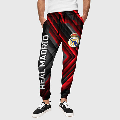 Мужские брюки Real Madrid art / 3D-принт – фото 3