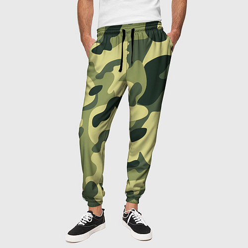 Мужские брюки Лесной камуфляж / 3D-принт – фото 3
