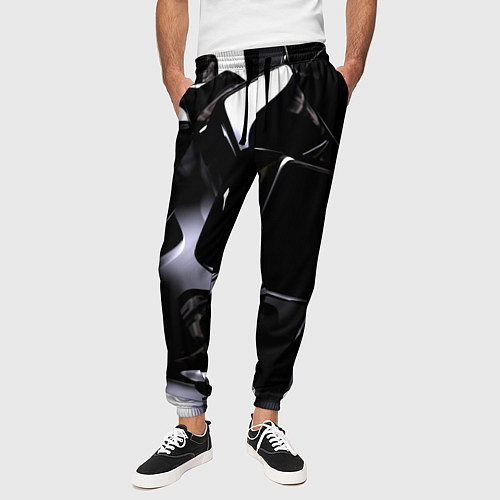 Мужские брюки Хромированные кубы / 3D-принт – фото 3