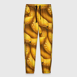 Брюки на резинке мужские Сочная текстура из бананов, цвет: 3D-принт
