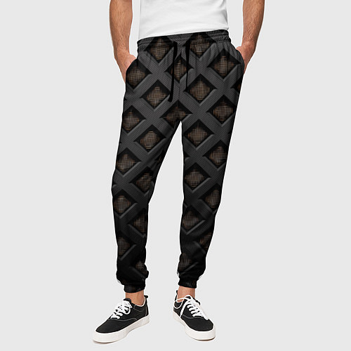 Мужские брюки Геометрический узор / 3D-принт – фото 3