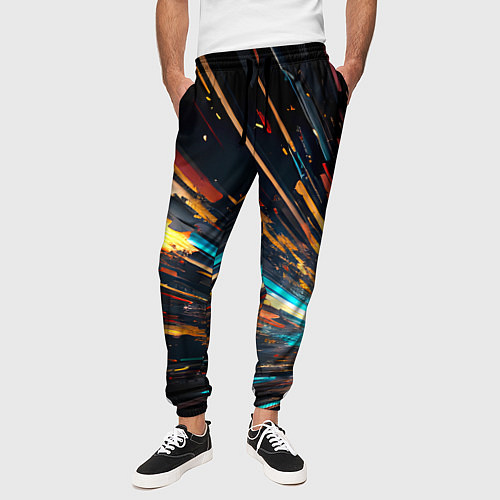 Мужские брюки Кубический взрыв / 3D-принт – фото 3