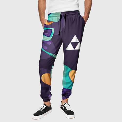 Мужские брюки Zelda graffity splash / 3D-принт – фото 3