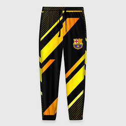 Брюки на резинке мужские ФК Барселона эмблема, цвет: 3D-принт