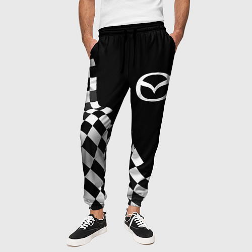 Мужские брюки Mazda racing flag / 3D-принт – фото 3