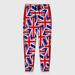 Брюки на резинке мужские Флаги Великобритании, цвет: 3D-принт