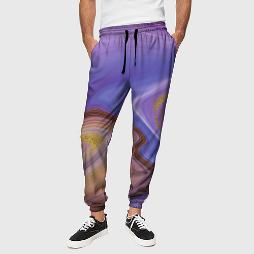 Мужские брюки Violet fantasy / 3D-принт – фото 3