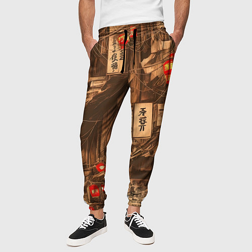 Мужские брюки Китайский квартал / 3D-принт – фото 3