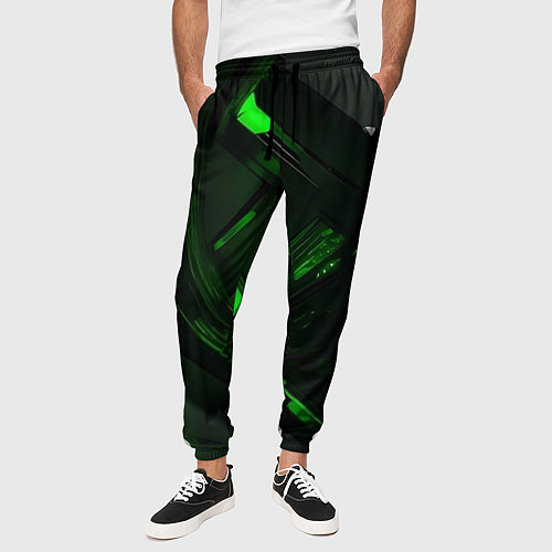 Мужские брюки Токсичная абстрактность / 3D-принт – фото 3