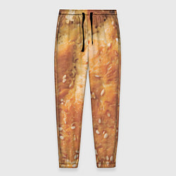 Брюки на резинке мужские Хлеб с кунжутом, цвет: 3D-принт