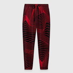 Брюки на резинке мужские Геометрическая волны, цвет: 3D-принт