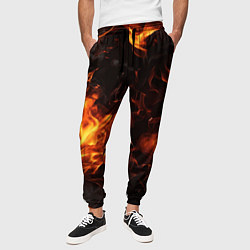 Брюки на резинке мужские Fire style, цвет: 3D-принт — фото 2