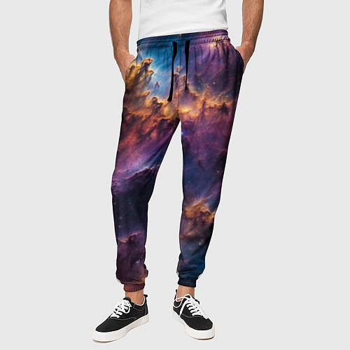 Мужские брюки Космическая туманность / 3D-принт – фото 3