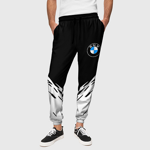 Мужские брюки BMW стильная геометрия спорт / 3D-принт – фото 3