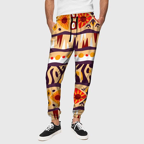 Мужские брюки Africa pattern / 3D-принт – фото 3