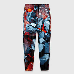 Мужские брюки Янтарные камни асбтракция