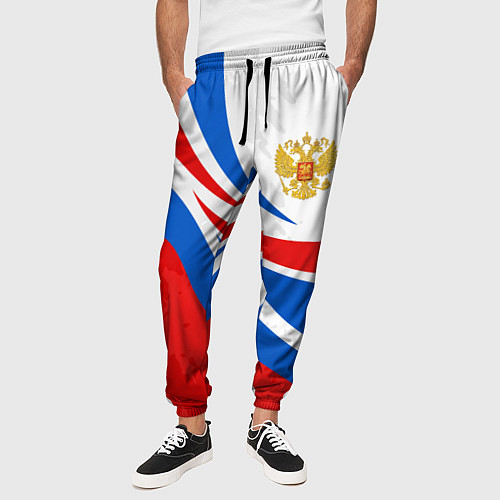 Мужские брюки Россия - спортивная униформа / 3D-принт – фото 3