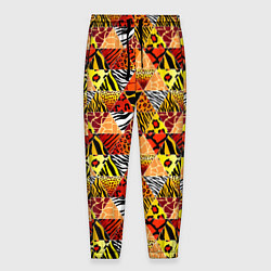 Мужские брюки Лоскутные треугольники