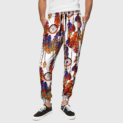 Мужские брюки Ловцы снов этническое искусство / 3D-принт – фото 3