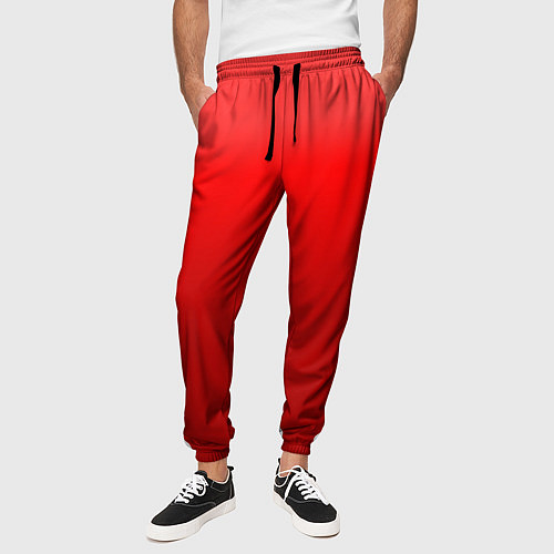 Мужские брюки Кроваво-красный градиент / 3D-принт – фото 3