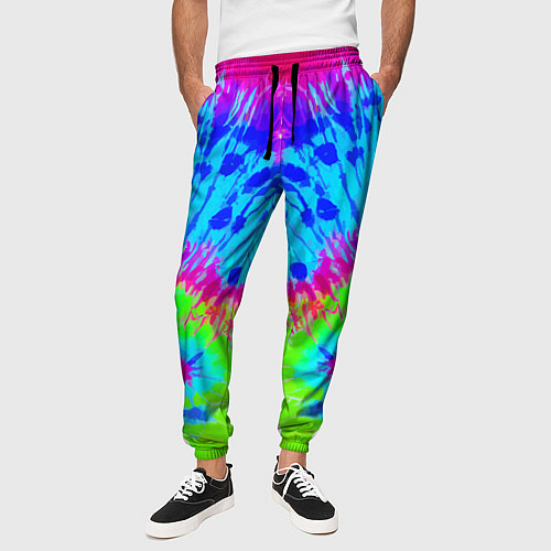 Мужские брюки Tie-Dye abstraction / 3D-принт – фото 3