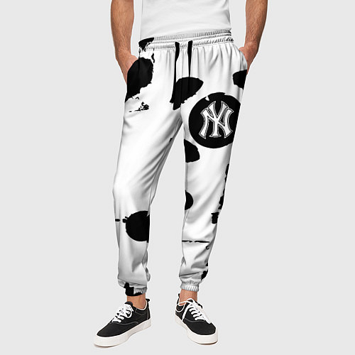 Мужские брюки New York yankees - baseball team pattern / 3D-принт – фото 3