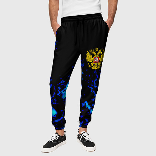 Мужские брюки Герб краски текстура / 3D-принт – фото 3