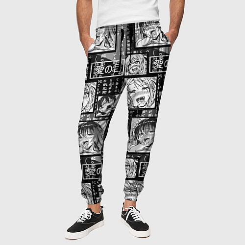 Мужские брюки Ahegao cartoon / 3D-принт – фото 3