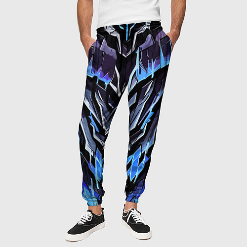 Мужские брюки Камень и синяя энергия / 3D-принт – фото 3