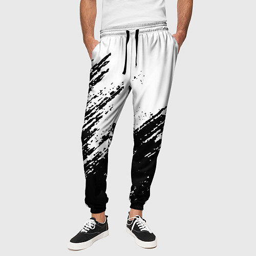 Мужские брюки Просто краски текстура / 3D-принт – фото 3