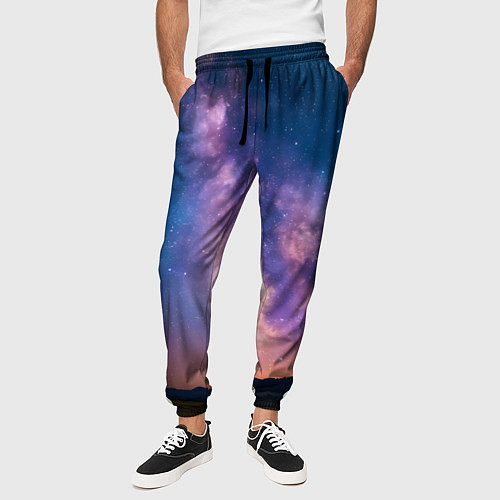 Мужские брюки Млечный путь ночью / 3D-принт – фото 3