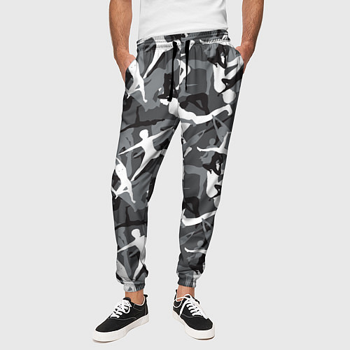 Мужские брюки Гимнастика - камуфляж / 3D-принт – фото 3