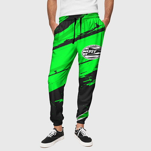 Мужские брюки PSV sport green / 3D-принт – фото 3
