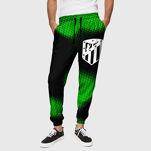 Мужские брюки Atletico Madrid sport halftone / 3D-принт – фото 3