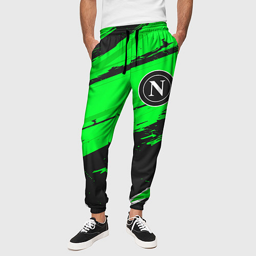 Мужские брюки Napoli sport green / 3D-принт – фото 3