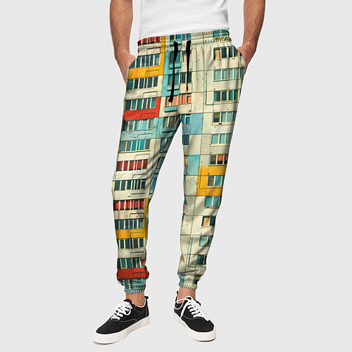 Мужские брюки Яркая панелька / 3D-принт – фото 3