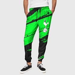 Брюки на резинке мужские Tottenham sport green, цвет: 3D-принт — фото 2