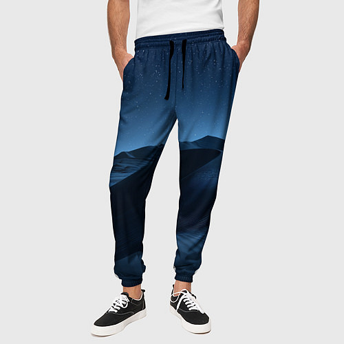 Мужские брюки Дюна - звездное небо / 3D-принт – фото 3